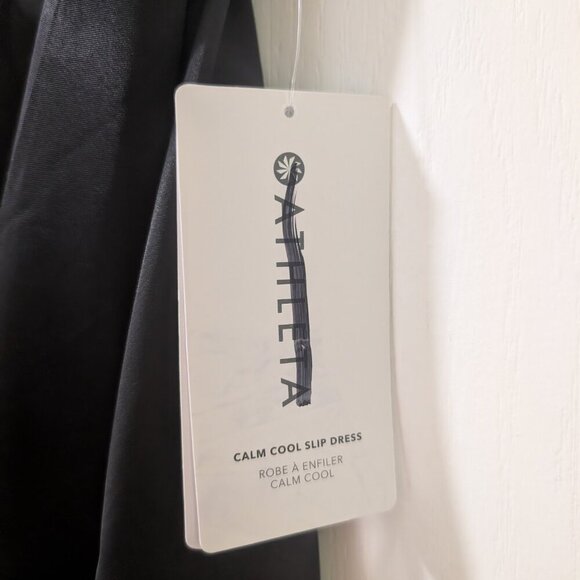Athleta | Calm Cool Slip Dress In Black - Picture 13 of 16